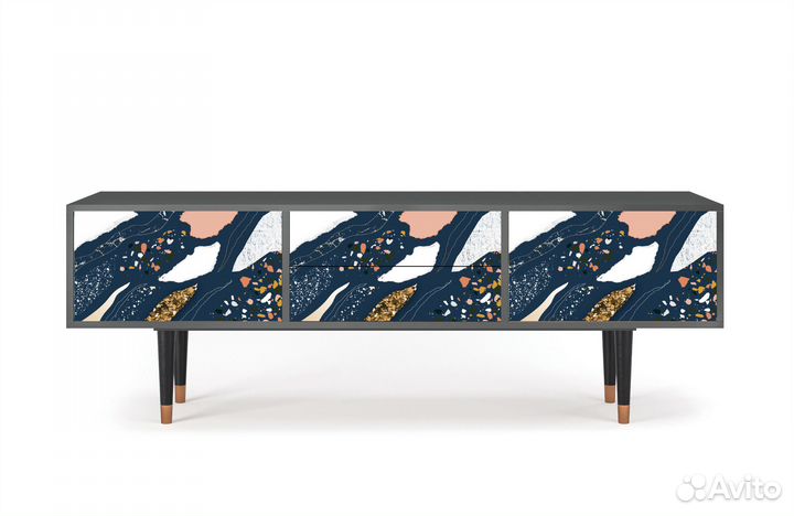 Тв-тумба T4 - Антрацит - Nude Iceberg