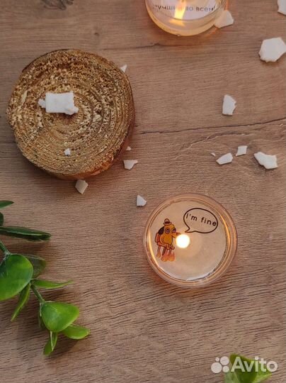 Свеча с тайным посланием. Кастомизация,лого,опт