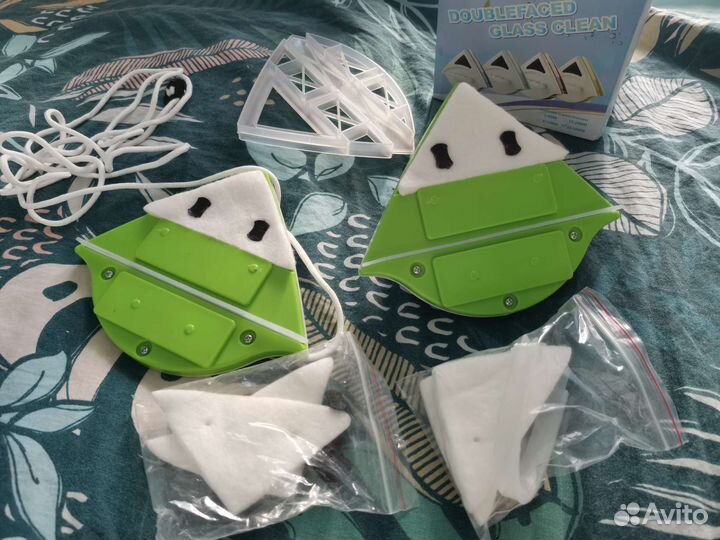 Магнитная щетка для мытья окон