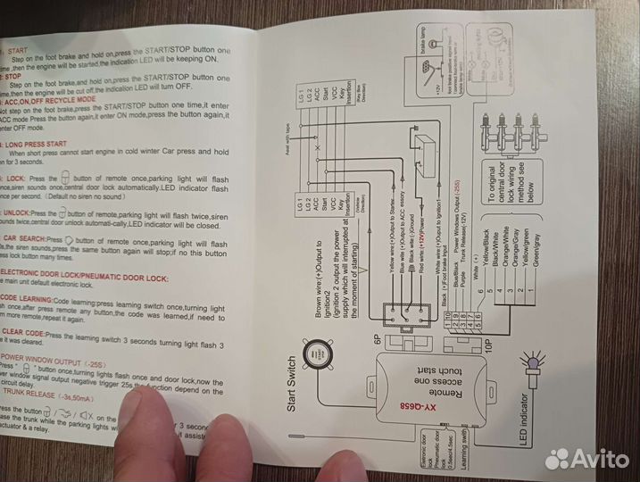 Кнопка старт стоп/ сигнализация