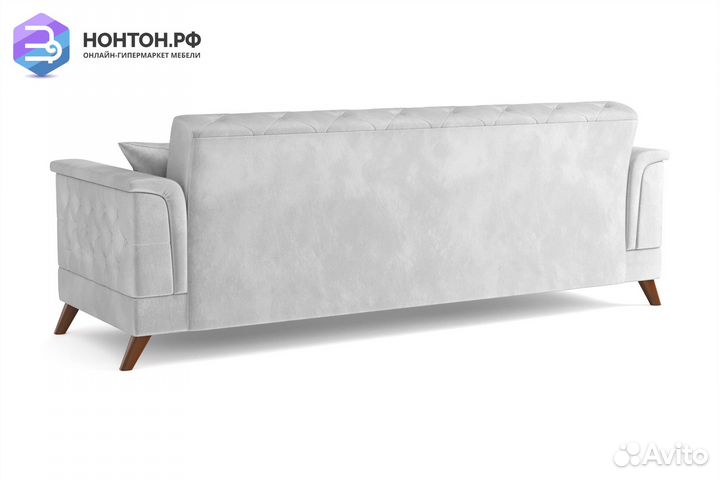 Диван книжка Амарант светло-серый