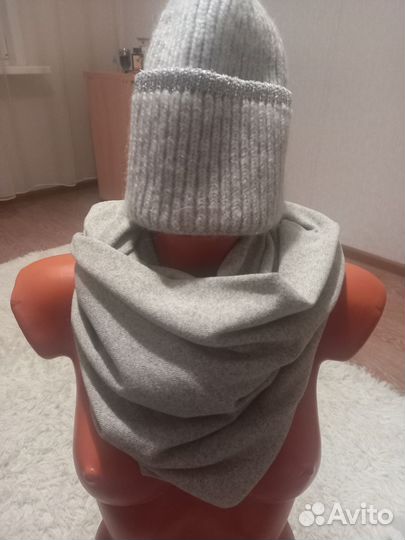 Снуд,шарф,шапка,комплект,воротник,шляпа