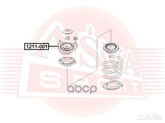 Опора амортизатора 1211001 asva