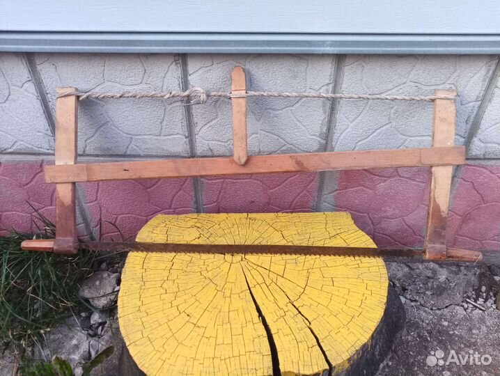 Пила двуручная СССР лучковая