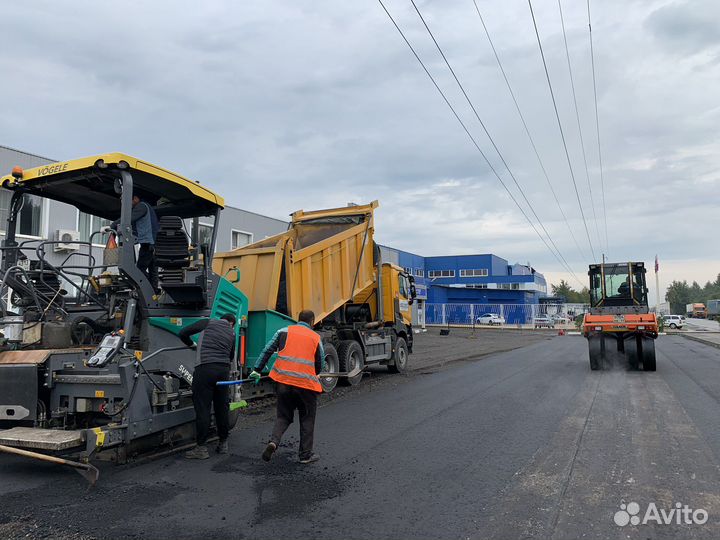 Асфальтирование площадок и тротуаров