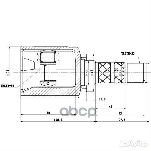 Шрус внутренний перед Z87981R Zikmar