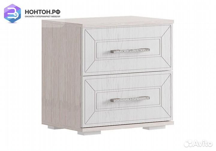 Тумба прикроватная Британика дуб атланта / дуб бра