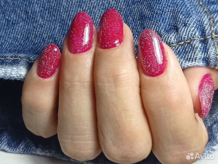 Маникюр гель лак, наращивание ногтей, модель