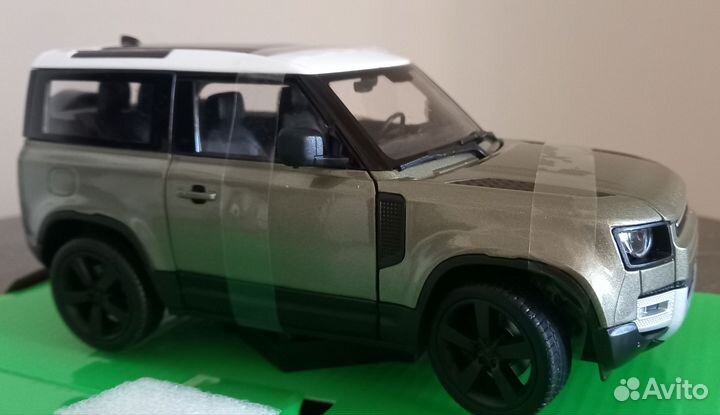 Модель машины Ленд Ровер Дефендер Welly оригинал
