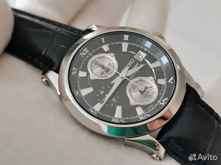 Часы Seiko Premier Chronograph 7T62-0FF0 оригинал