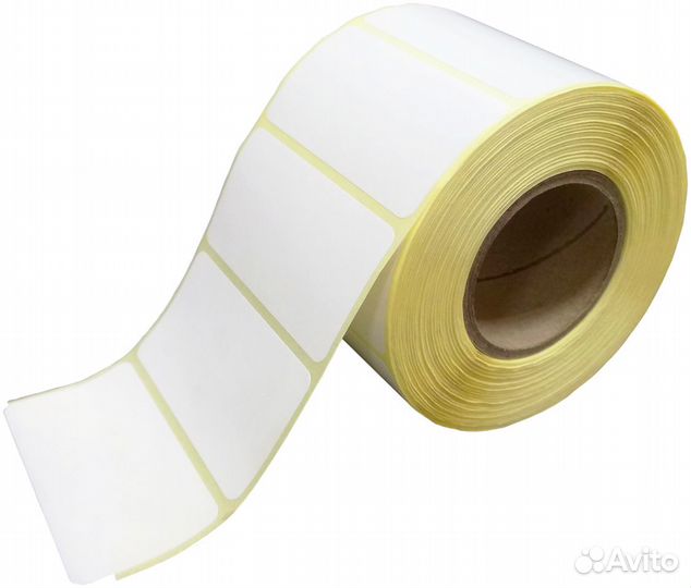 Термотрансферные этикетки 50мм х 25мм, пгл/40, 1 р