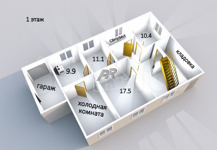 Дом 118,6 м² на участке 11,6 сот.
