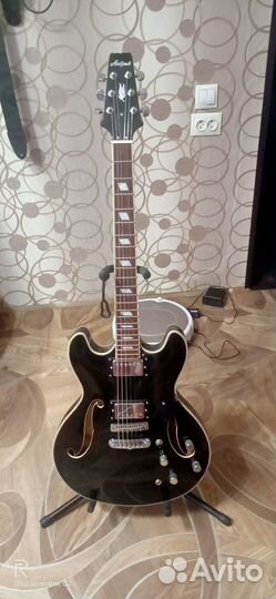 Полуакустическая электрогитара Aria TA- classic BK