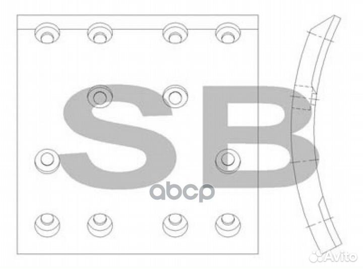 Накладка тормозная SL222 Sangsin brake