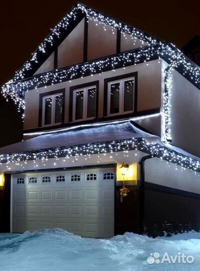 Гирлянда бахрома, уличная гирлянда