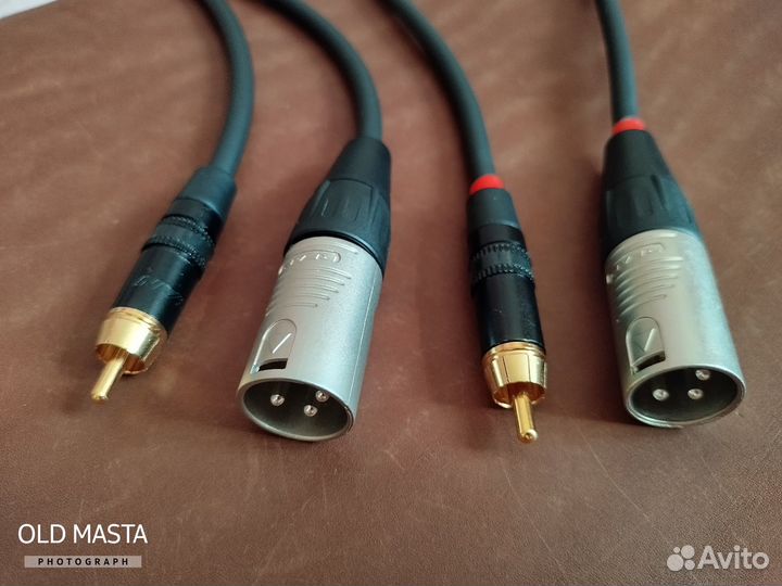 RCA - XLR кабель 2шт