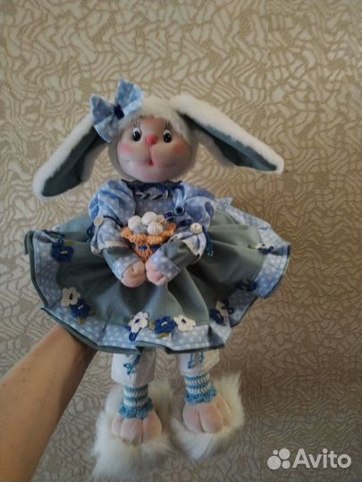 Интерьерная кукла, кролик, ручной работы