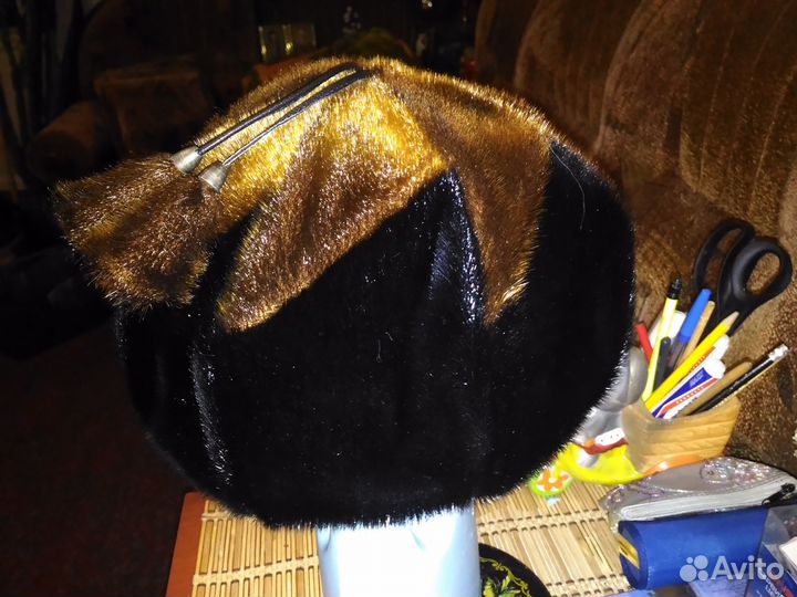 Новый натуральный нерповый берет 57-58 размер