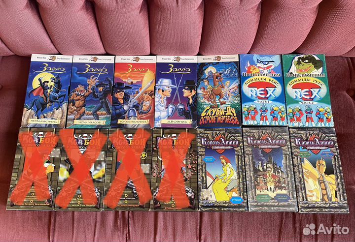 Видеокассеты vhs с мультфильмами