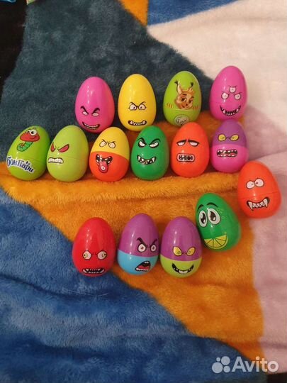 Свистолеты минилета яйца киндеры волчки эмоджи