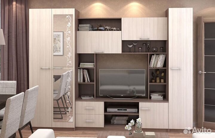 Гостиная марта-11 Ясень шимо темный/Ясень шимо све