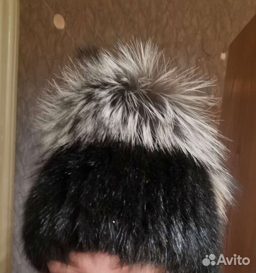 Шапка меховая из песца новая