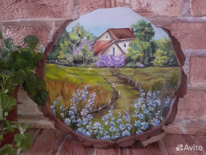 Картины на спиле дерева