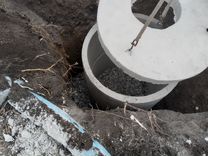 Септик с жби бетонных колец, выгребная яма