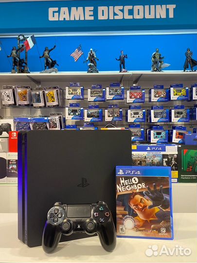 Sony PlayStation4 Slim + Hello Neighbor (Гарантия)