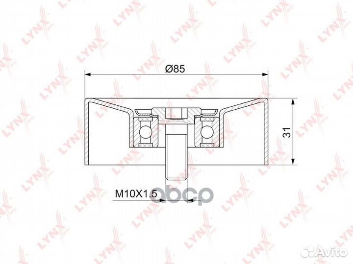 Ролик натяжной приводного ремня PB5136 lynxauto