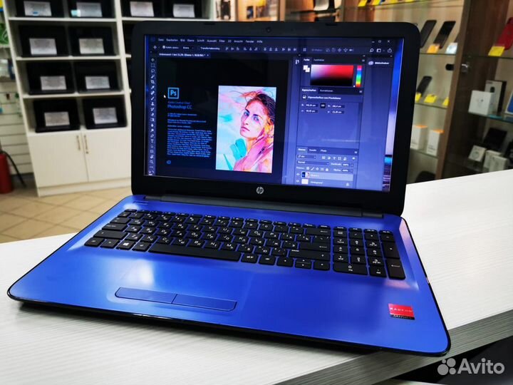 Красивый мощный ноутбук HP для работы и игр