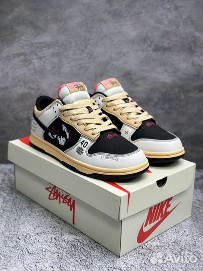 Кроссовки мужские Nike sb dunk low Stussy