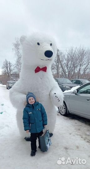 Белый Мишка И Чебурашка