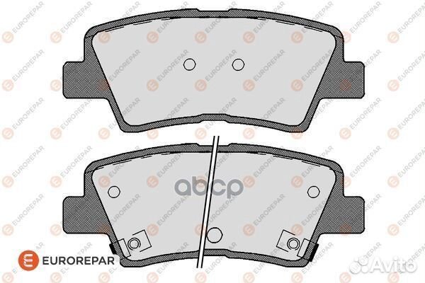 Колодки тормозные зад 1623063980 eurorepar
