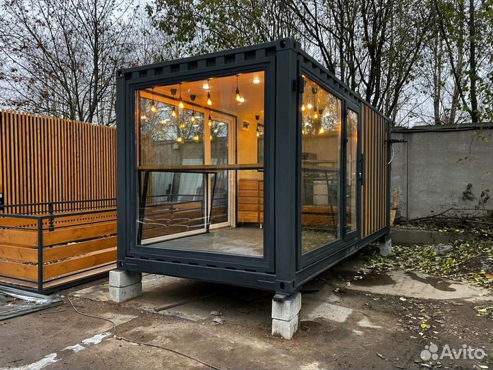 Кафе из морского контейнера 20ф