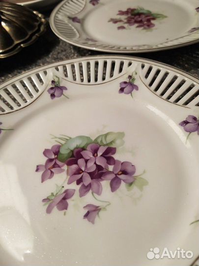 Десертные тарелочки Шуманн фиалки