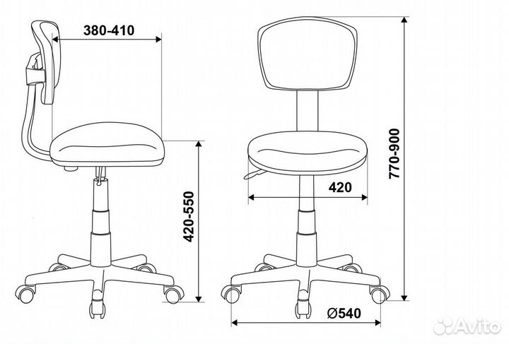 Кресло детское W299 сетка розовая