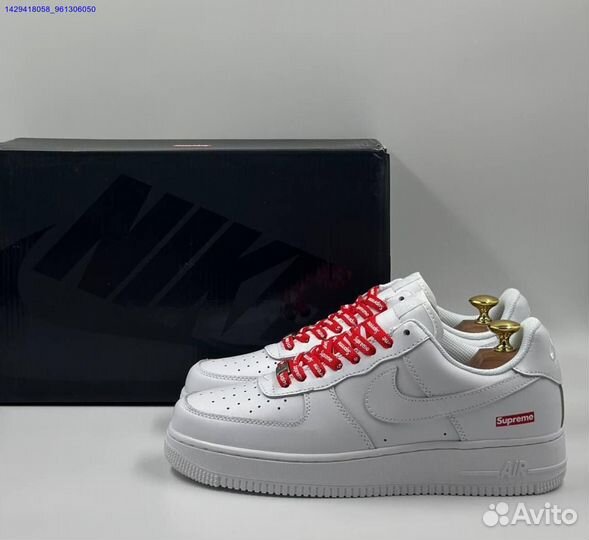 Кроссовки Nike Air Force 1 Low & Supreme (Арт.61136)