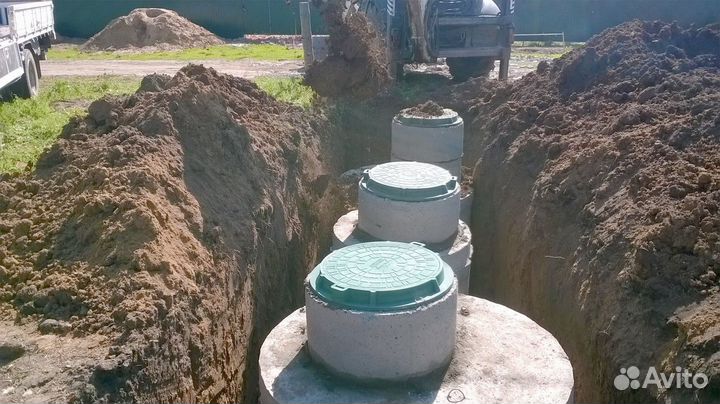 Монтаж сливной ямы под ключ