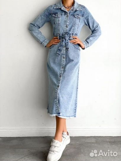 Платье джинсовое