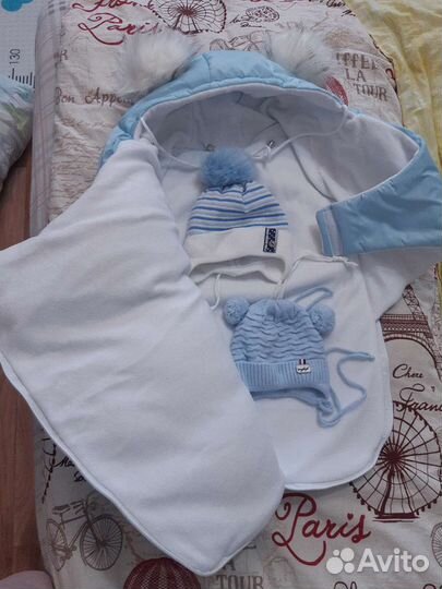 Конверт на выписку для мальчика зима