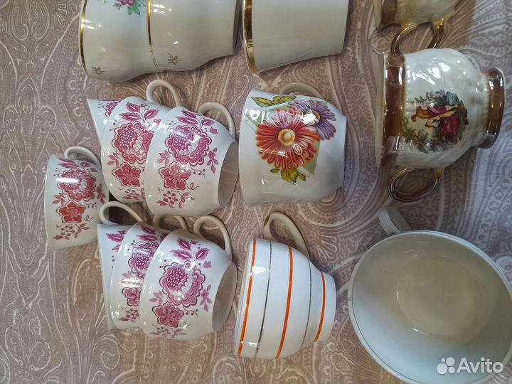 Чашки из сервизов СССР