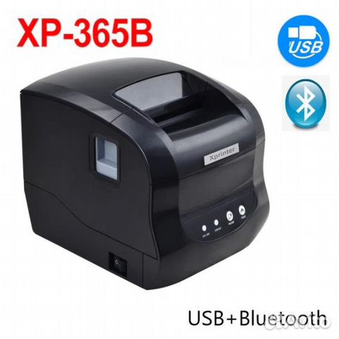 Блютуз + usb Термопринтер этикеток xprinter 365b