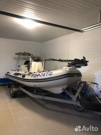 Лодка brig с мотором evinrude 50 и моторгайдом