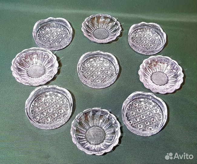 Розетки для варенья, хрусталь
