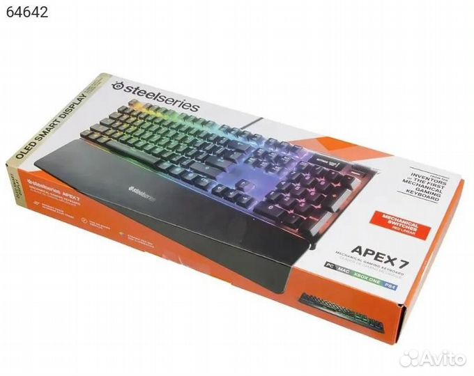 64642, Клавиатура механическая Steelseries Apex 7 Re