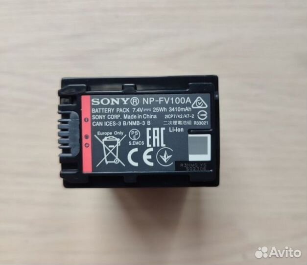 Sony NP-FV100A + Sony BC-TRV Новый комплект