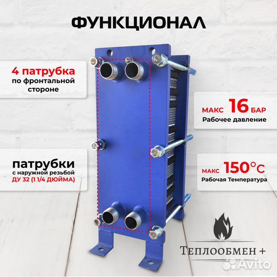 Теплообменник для печи SN 04-55 для 660 м2 66кВт