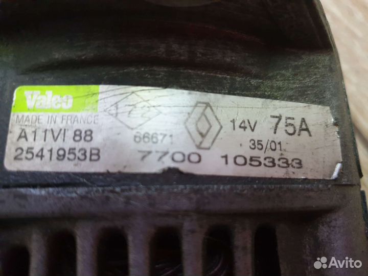 Renault Kangoo.Рено Канго 1,9D. Генератор