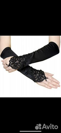 Митенки с петлей перчатки рукава